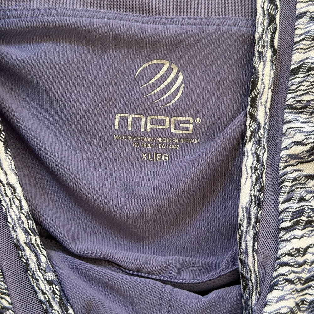 MPG Gray and Purple Backless Dress XL - Picture 3 of 4